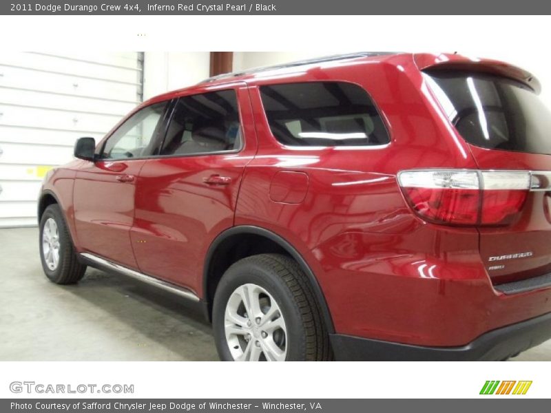 Inferno Red Crystal Pearl / Black 2011 Dodge Durango Crew 4x4