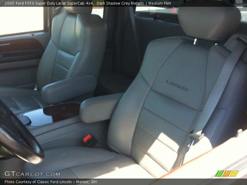 Dark Shadow Grey Metallic / Medium Flint 2005 Ford F350 Super Duty Lariat SuperCab 4x4