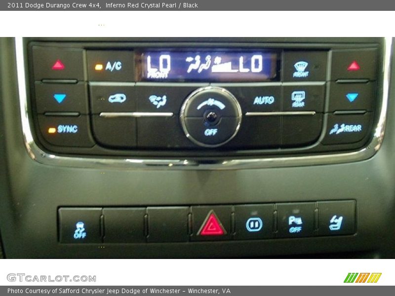 Controls of 2011 Durango Crew 4x4