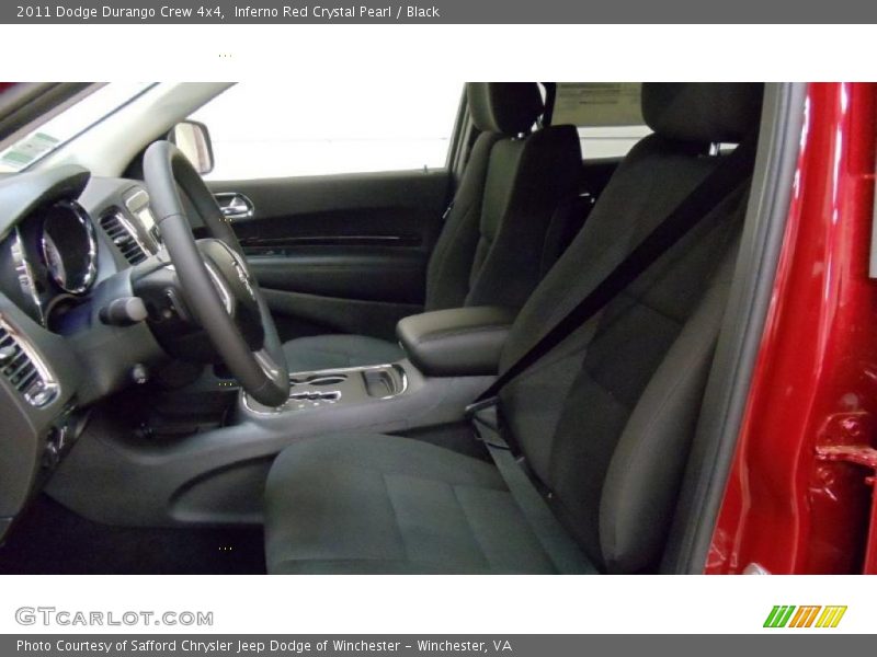 Inferno Red Crystal Pearl / Black 2011 Dodge Durango Crew 4x4