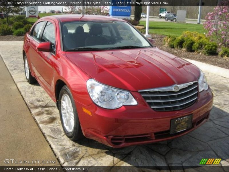 Inferno Red Crystal Pearl / Dark Slate Gray/Light Slate Gray 2007 Chrysler Sebring Touring Sedan