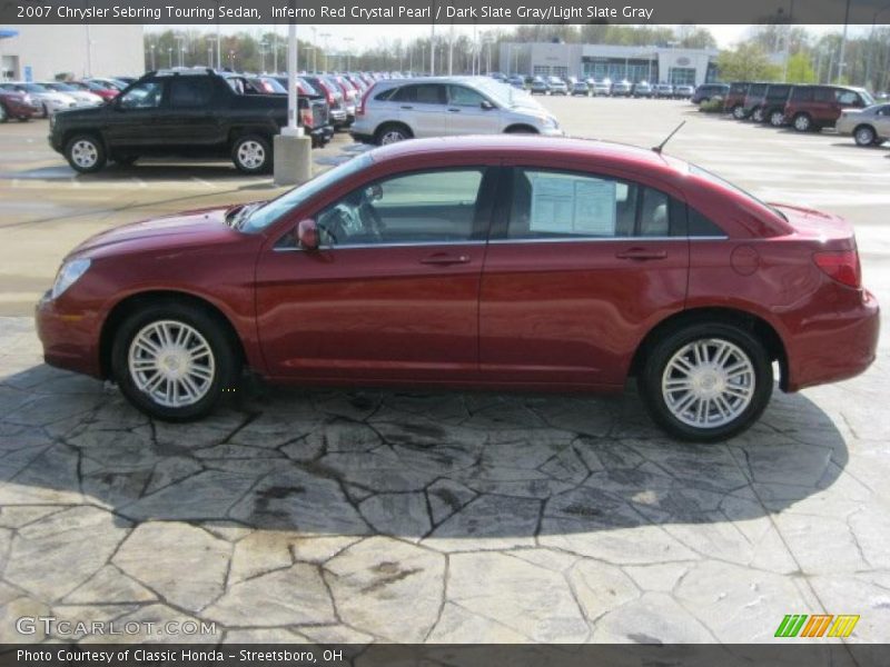 Inferno Red Crystal Pearl / Dark Slate Gray/Light Slate Gray 2007 Chrysler Sebring Touring Sedan