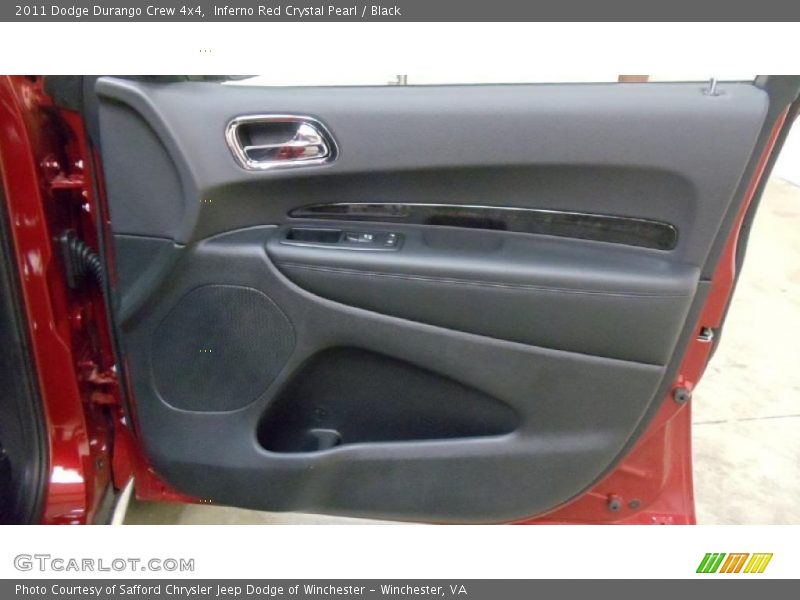 Inferno Red Crystal Pearl / Black 2011 Dodge Durango Crew 4x4