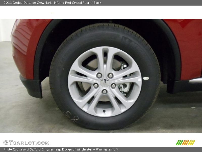 Inferno Red Crystal Pearl / Black 2011 Dodge Durango Crew 4x4