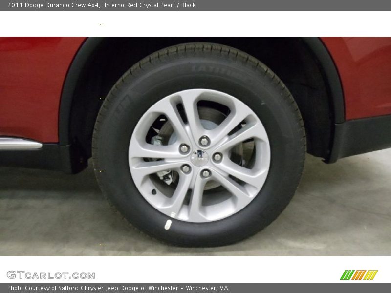 Inferno Red Crystal Pearl / Black 2011 Dodge Durango Crew 4x4