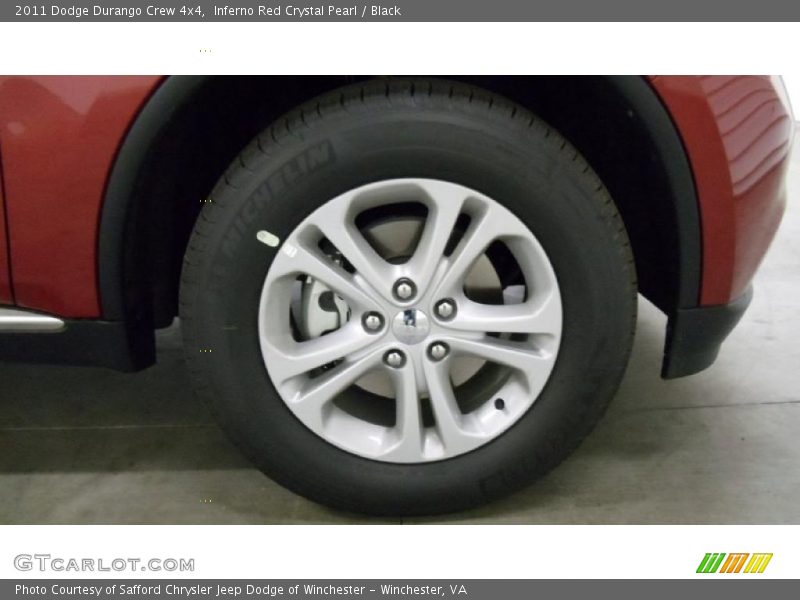 Inferno Red Crystal Pearl / Black 2011 Dodge Durango Crew 4x4