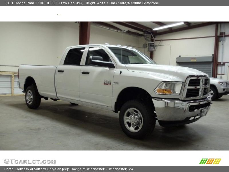 Bright White / Dark Slate/Medium Graystone 2011 Dodge Ram 2500 HD SLT Crew Cab 4x4