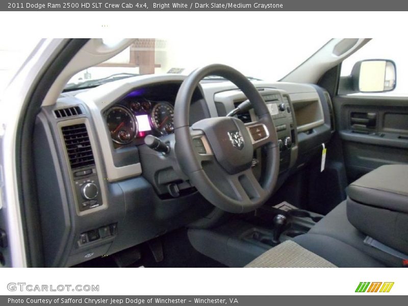 Bright White / Dark Slate/Medium Graystone 2011 Dodge Ram 2500 HD SLT Crew Cab 4x4