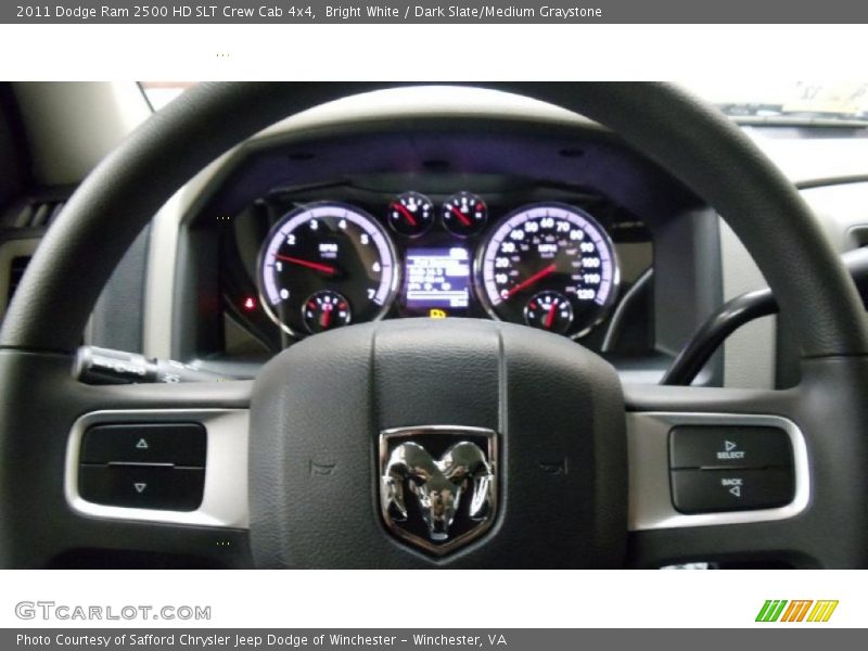 Bright White / Dark Slate/Medium Graystone 2011 Dodge Ram 2500 HD SLT Crew Cab 4x4