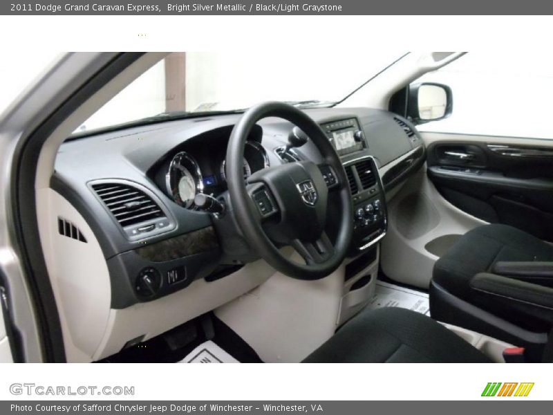 Bright Silver Metallic / Black/Light Graystone 2011 Dodge Grand Caravan Express