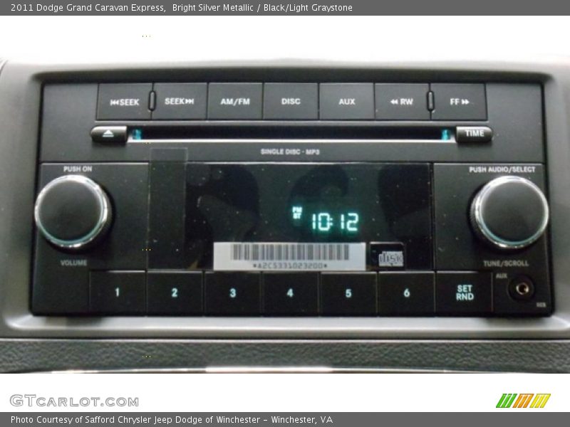 Bright Silver Metallic / Black/Light Graystone 2011 Dodge Grand Caravan Express