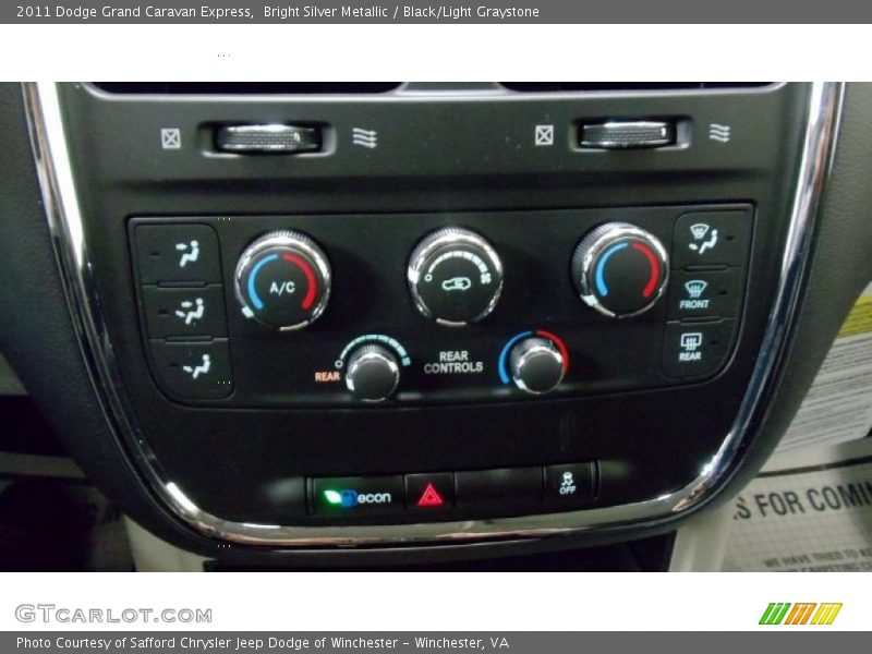 Bright Silver Metallic / Black/Light Graystone 2011 Dodge Grand Caravan Express