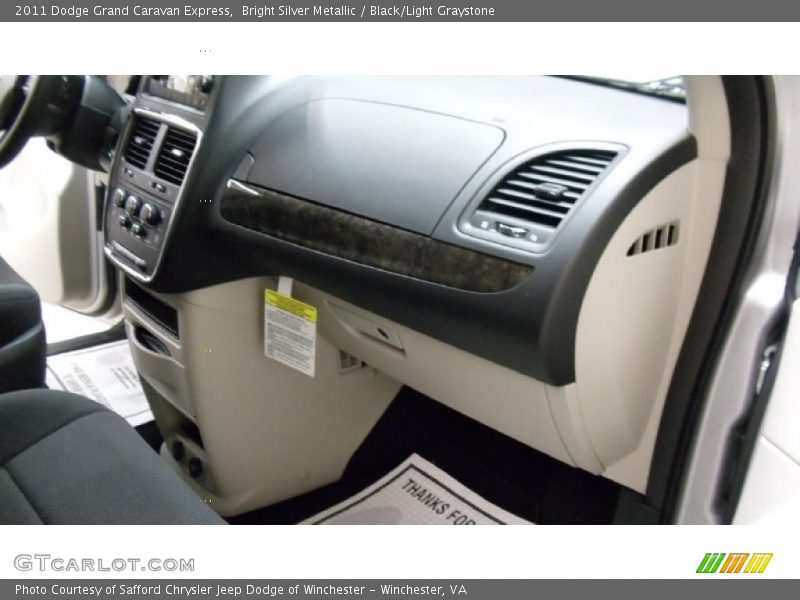 Bright Silver Metallic / Black/Light Graystone 2011 Dodge Grand Caravan Express