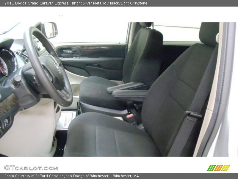Bright Silver Metallic / Black/Light Graystone 2011 Dodge Grand Caravan Express