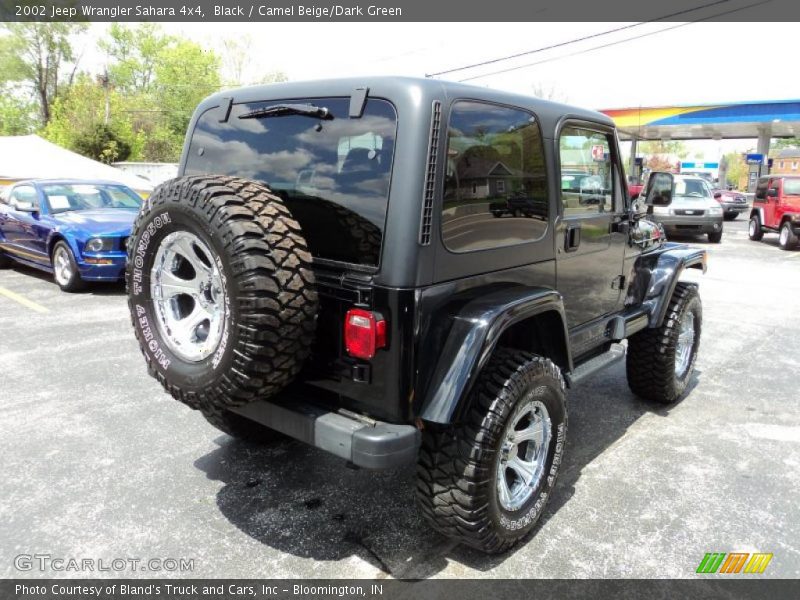 Black / Camel Beige/Dark Green 2002 Jeep Wrangler Sahara 4x4
