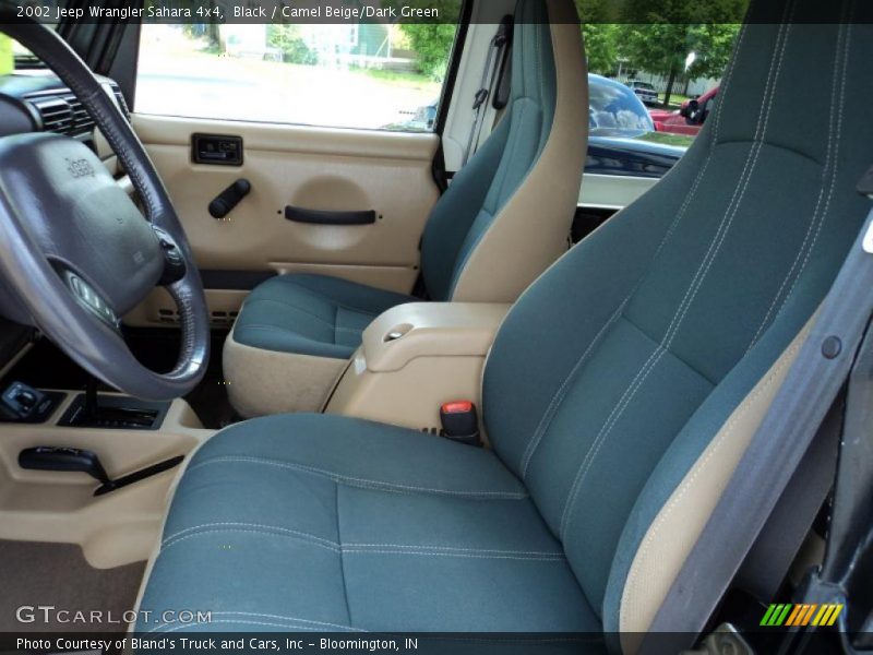  2002 Wrangler Sahara 4x4 Camel Beige/Dark Green Interior