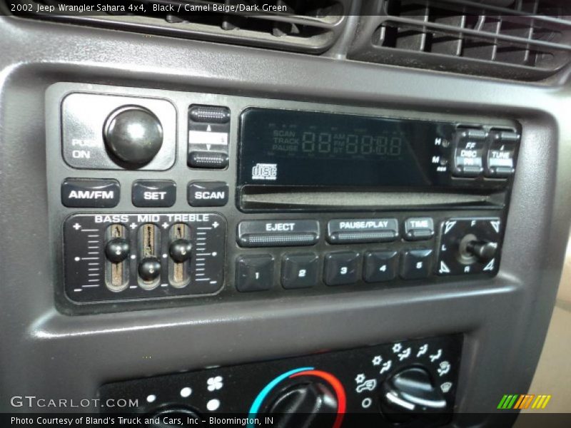 Black / Camel Beige/Dark Green 2002 Jeep Wrangler Sahara 4x4