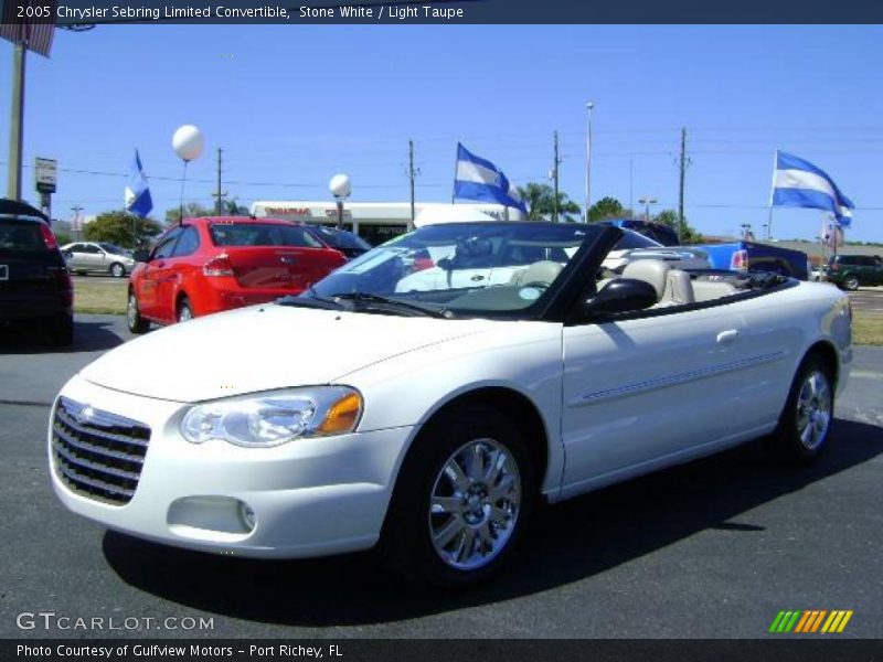 Stone White / Light Taupe 2005 Chrysler Sebring Limited Convertible