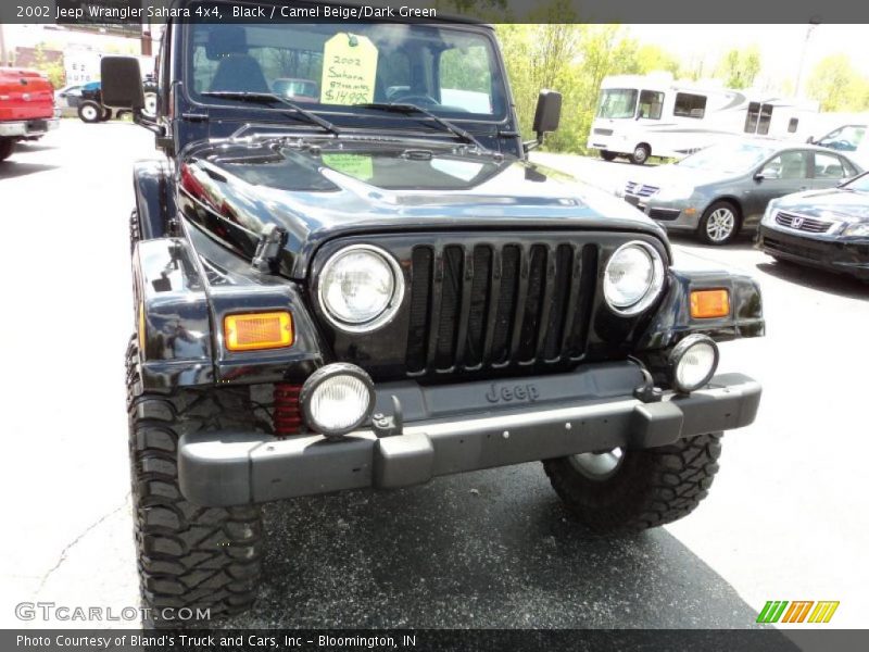 Black / Camel Beige/Dark Green 2002 Jeep Wrangler Sahara 4x4