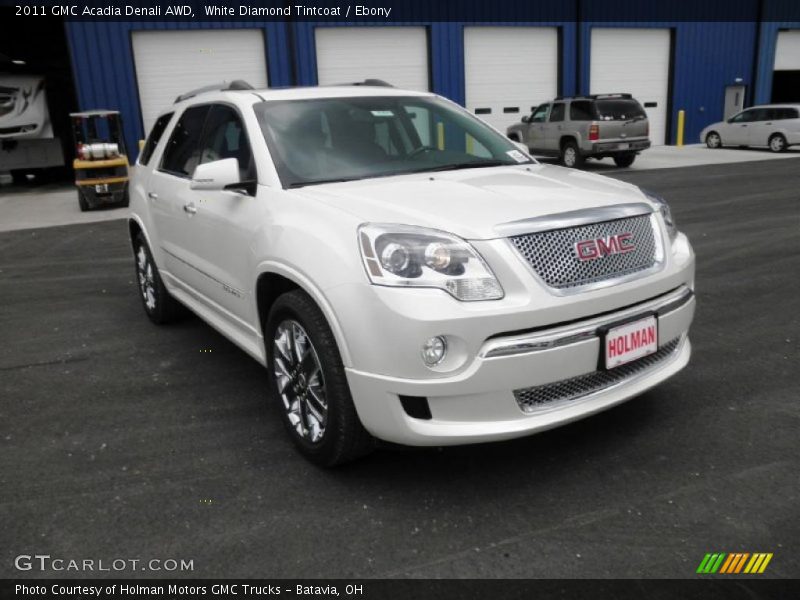 White Diamond Tintcoat / Ebony 2011 GMC Acadia Denali AWD