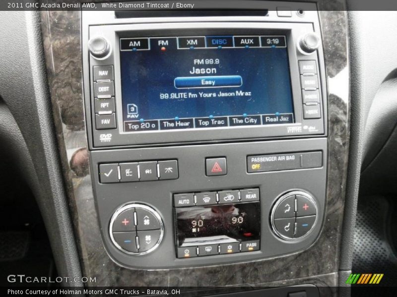White Diamond Tintcoat / Ebony 2011 GMC Acadia Denali AWD
