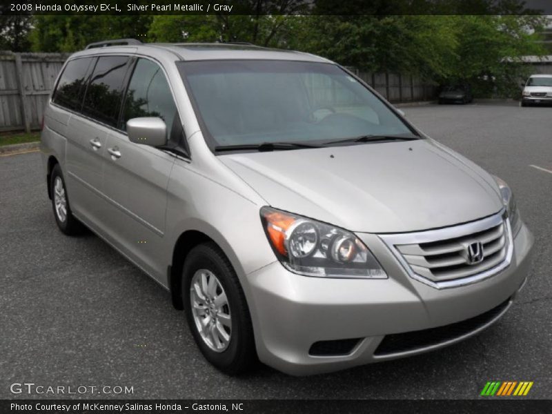 Silver Pearl Metallic / Gray 2008 Honda Odyssey EX-L