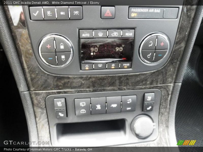White Diamond Tintcoat / Ebony 2011 GMC Acadia Denali AWD