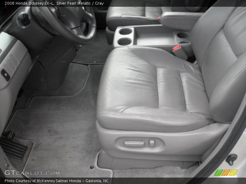 Silver Pearl Metallic / Gray 2008 Honda Odyssey EX-L