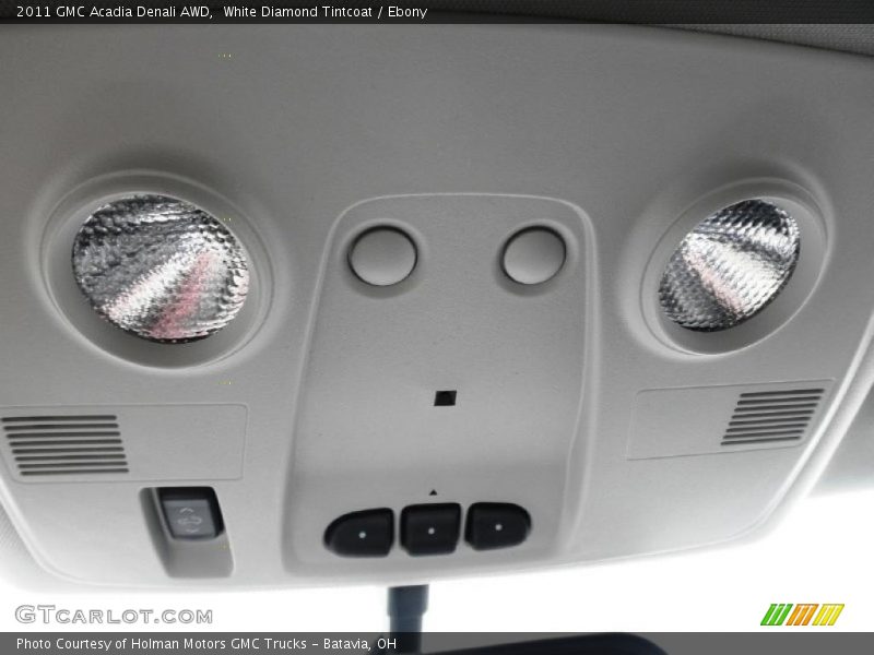 White Diamond Tintcoat / Ebony 2011 GMC Acadia Denali AWD