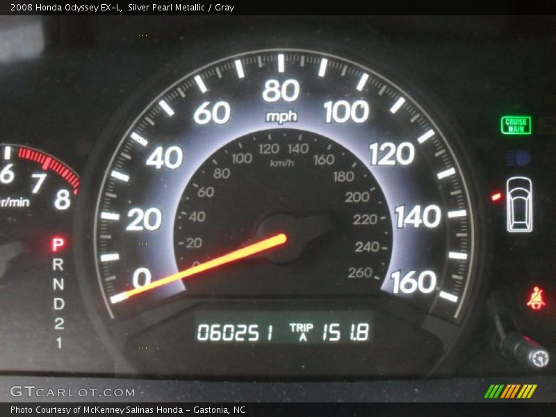 Silver Pearl Metallic / Gray 2008 Honda Odyssey EX-L