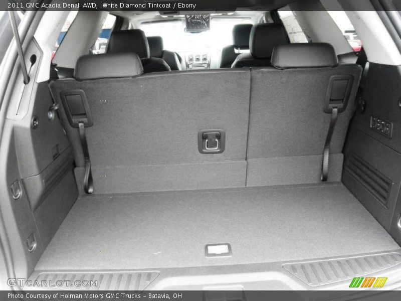 White Diamond Tintcoat / Ebony 2011 GMC Acadia Denali AWD