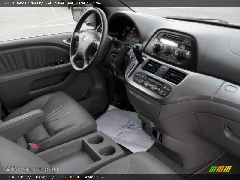Silver Pearl Metallic / Gray 2008 Honda Odyssey EX-L