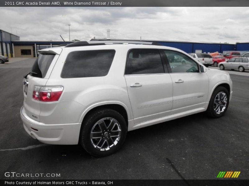 White Diamond Tintcoat / Ebony 2011 GMC Acadia Denali AWD
