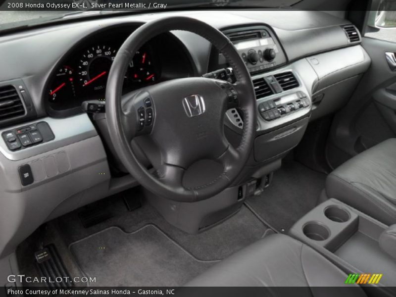 Silver Pearl Metallic / Gray 2008 Honda Odyssey EX-L