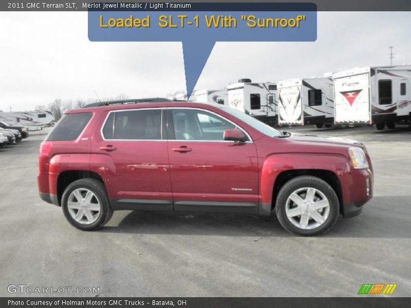 Merlot Jewel Metallic / Light Titanium 2011 GMC Terrain SLT