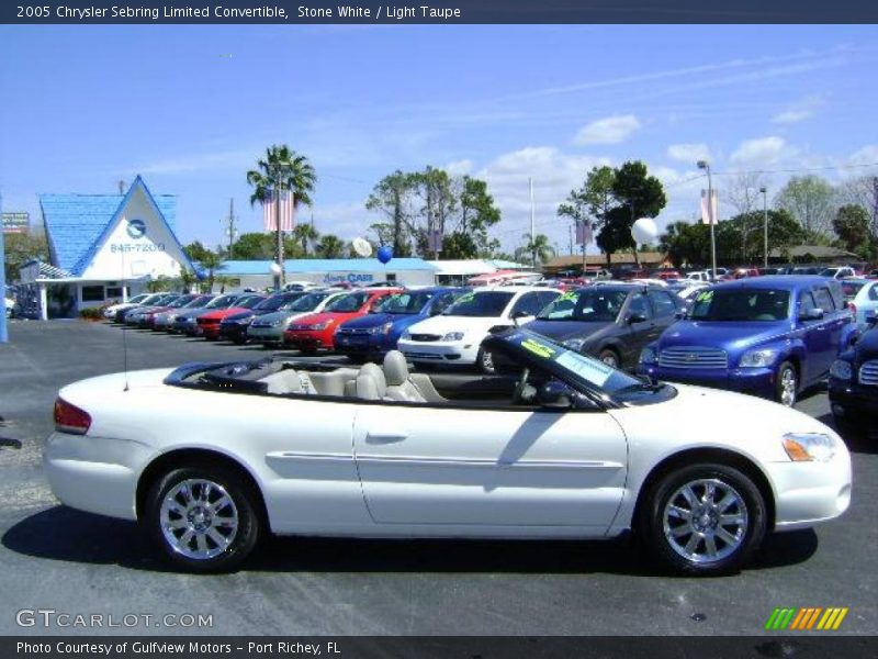 Stone White / Light Taupe 2005 Chrysler Sebring Limited Convertible
