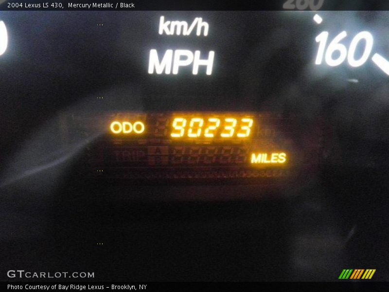 Mercury Metallic / Black 2004 Lexus LS 430