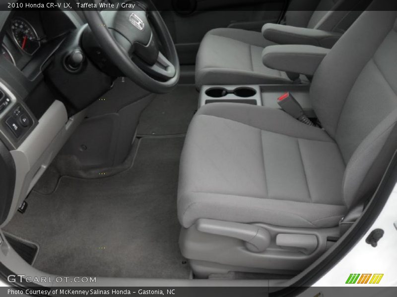 Taffeta White / Gray 2010 Honda CR-V LX
