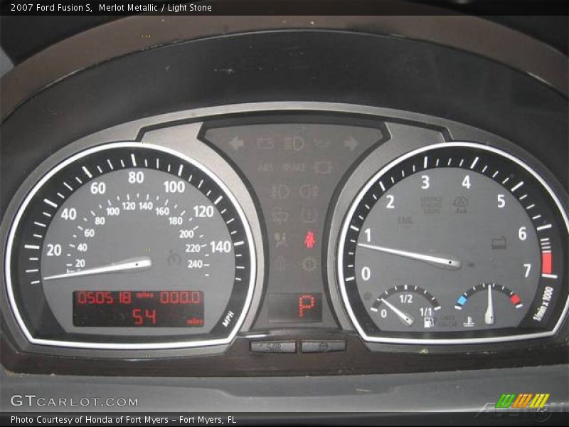 Merlot Metallic / Light Stone 2007 Ford Fusion S