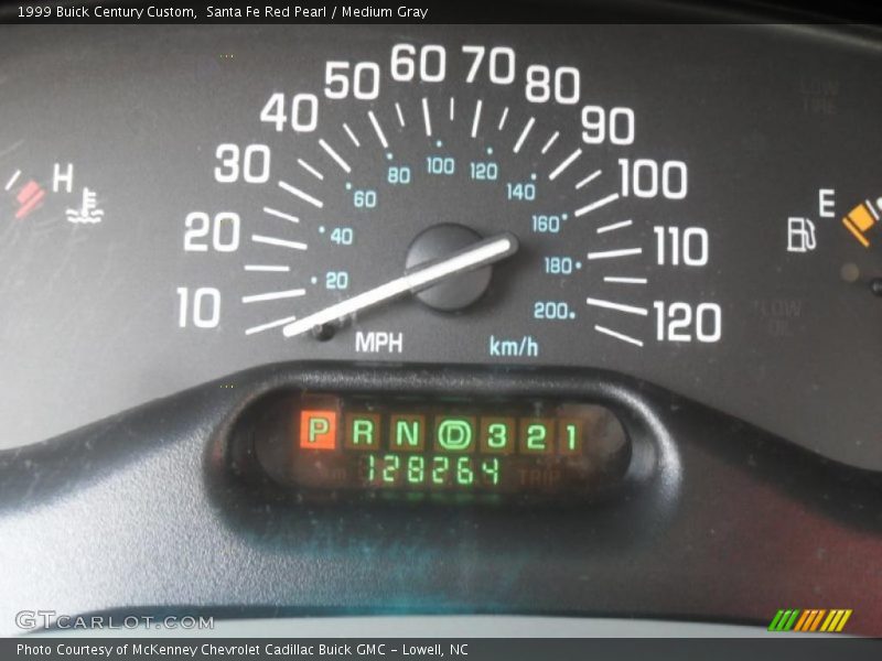 Santa Fe Red Pearl / Medium Gray 1999 Buick Century Custom