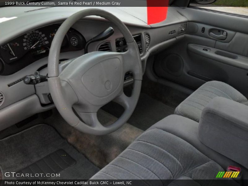 Santa Fe Red Pearl / Medium Gray 1999 Buick Century Custom