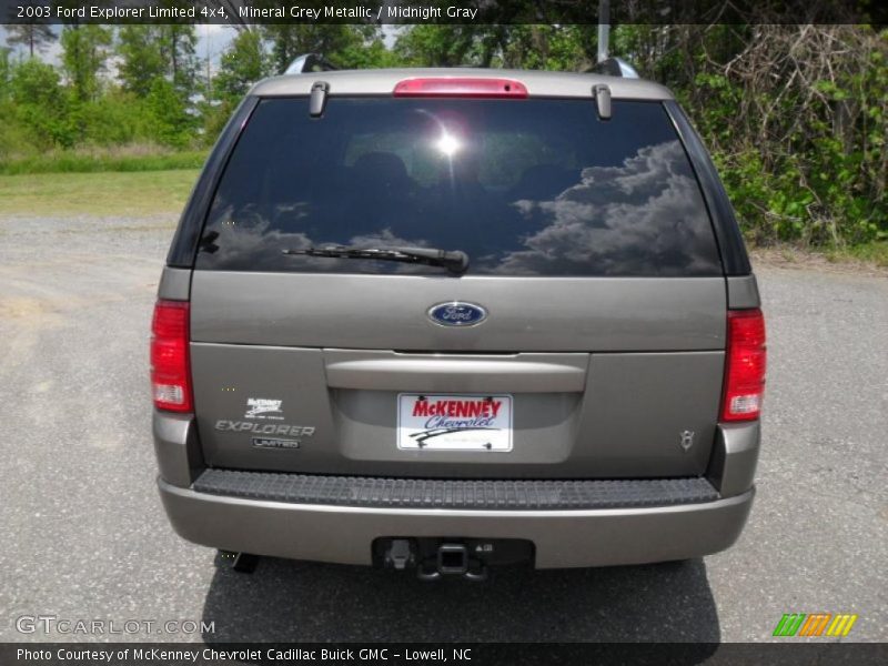 Mineral Grey Metallic / Midnight Gray 2003 Ford Explorer Limited 4x4