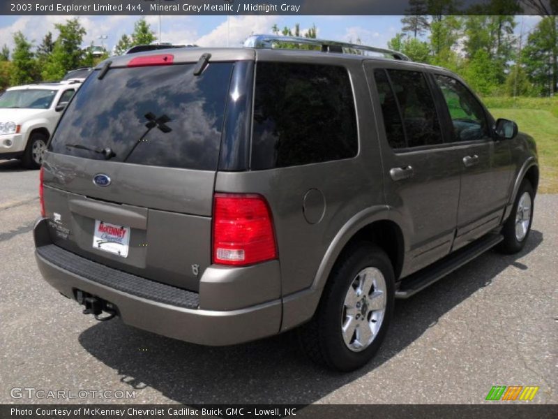 Mineral Grey Metallic / Midnight Gray 2003 Ford Explorer Limited 4x4