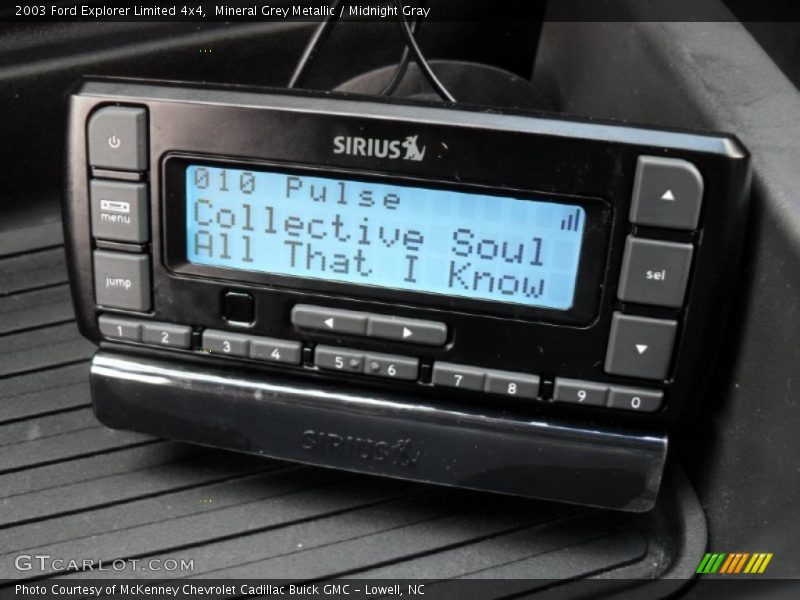 Mineral Grey Metallic / Midnight Gray 2003 Ford Explorer Limited 4x4