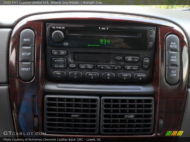 Controls of 2003 Explorer Limited 4x4