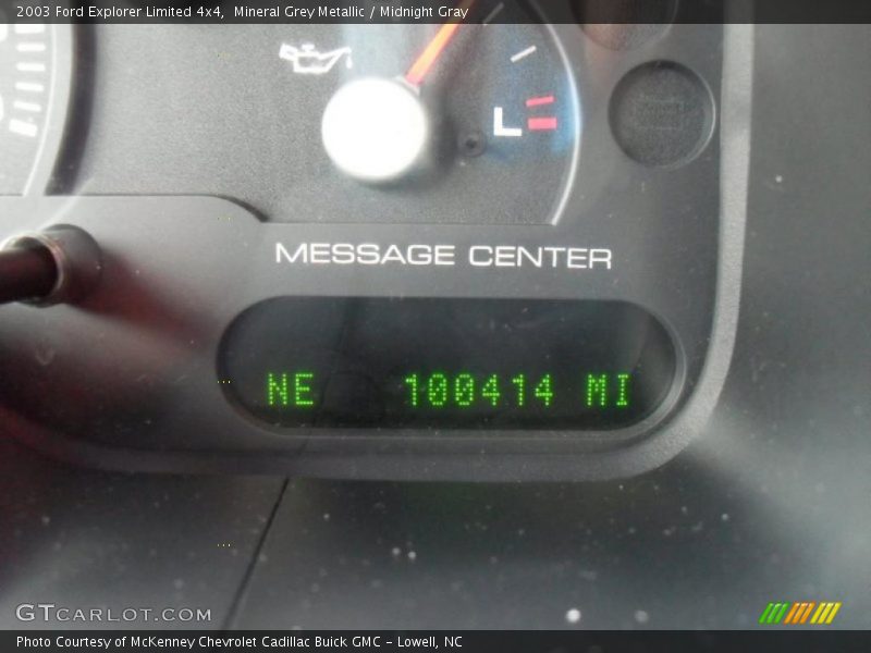 Mineral Grey Metallic / Midnight Gray 2003 Ford Explorer Limited 4x4