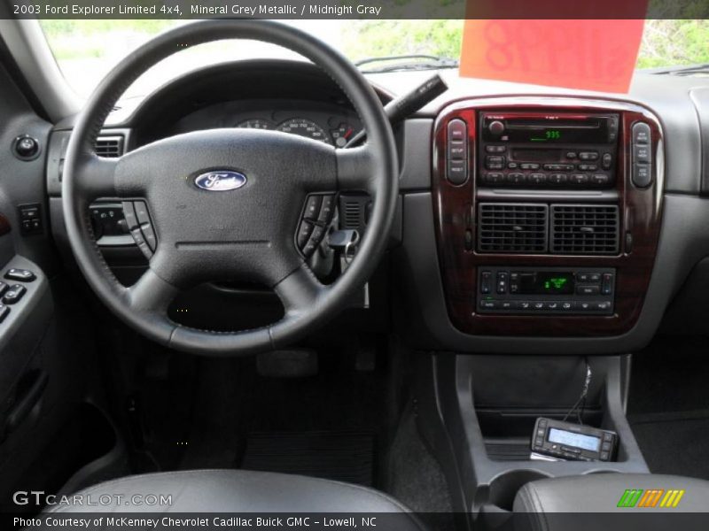 Mineral Grey Metallic / Midnight Gray 2003 Ford Explorer Limited 4x4