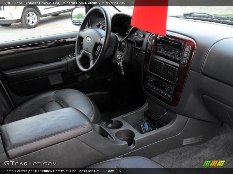 Mineral Grey Metallic / Midnight Gray 2003 Ford Explorer Limited 4x4