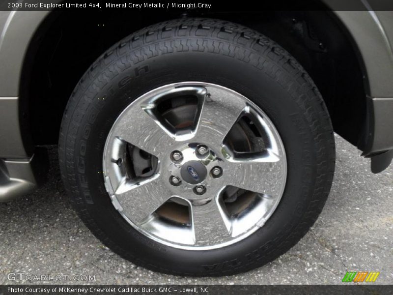 Mineral Grey Metallic / Midnight Gray 2003 Ford Explorer Limited 4x4