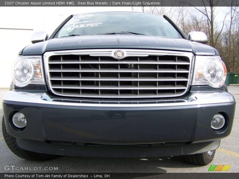 Steel Blue Metallic / Dark Khaki/Light Graystone 2007 Chrysler Aspen Limited HEMI 4WD